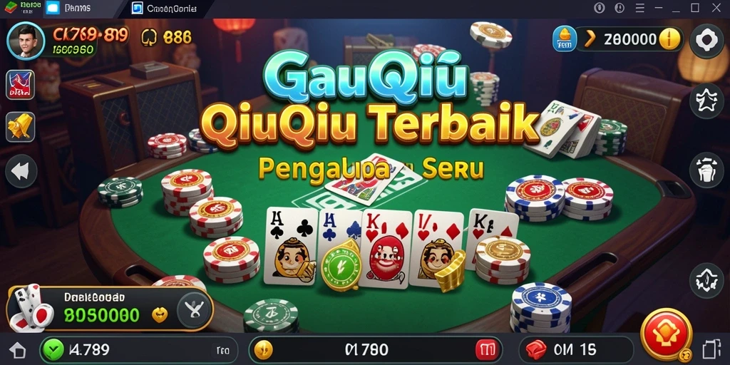Screenshot CK789 menampilkan aksi seru permainan QiuQiu.