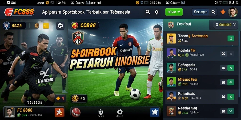 Tampilan utama FC888 dengan berbagai pilihan taruhan olahraga.