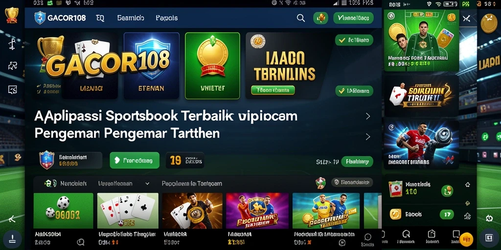 Tampilan gameplay GACOR108 dengan berbagai pilihan taruhan olahraga.