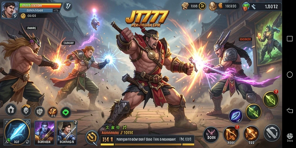 Tampilan gameplay JT777 yang mendebarkan dan penuh aksi.