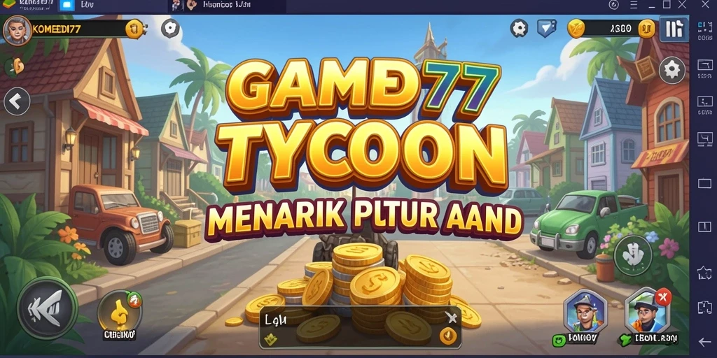 Tangkapan layar utama KOMEDI77 menampilkan keseruan gameplay Tycoon yang menghibur.