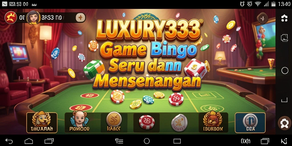 Tampilan gameplay seru dari LUXURY333 saat bermain Bingo.