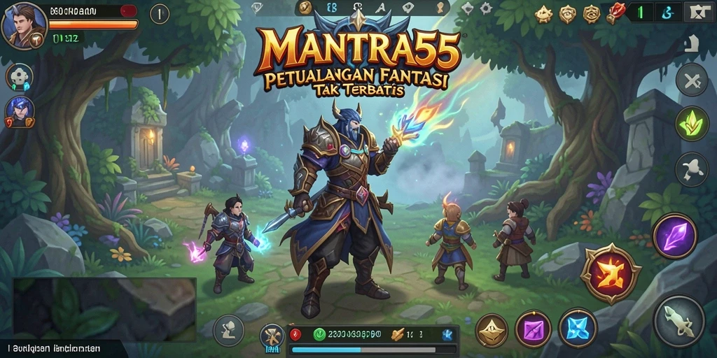 Tampilan gameplay seru dengan aksi pertarungan karakter yang beragam.