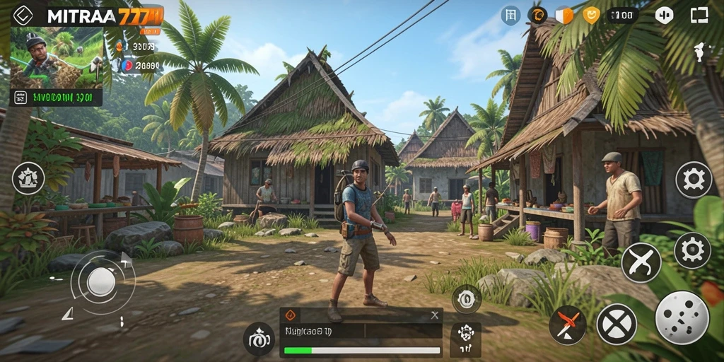 Tampilan menarik gameplay MITRA77 yang menggambarkan kehidupan sehari-hari.
