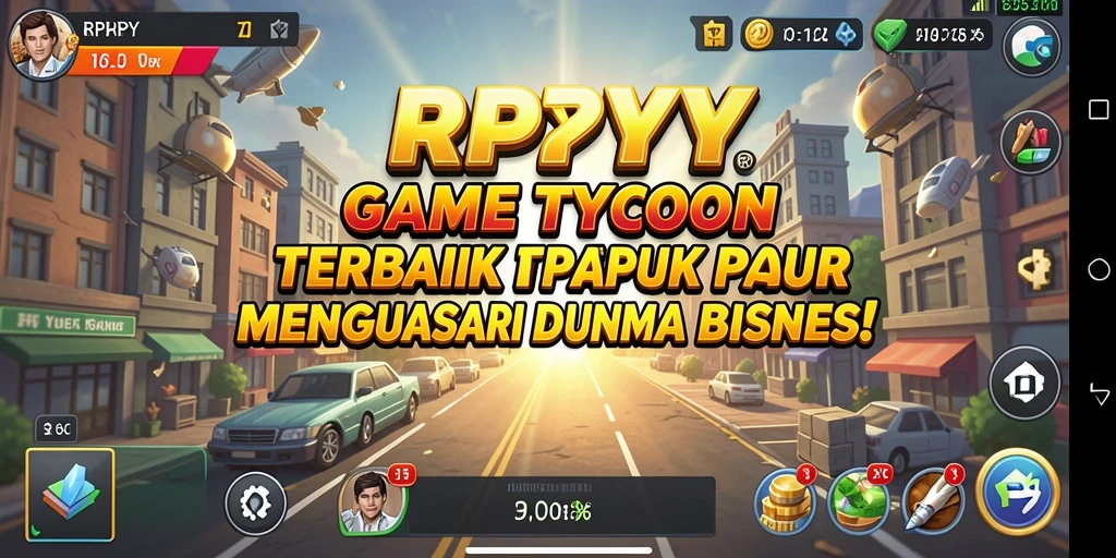 Screenshot dari gameplay seru RPYYY memperlihatkan aksi pengelolaan bisnis.
