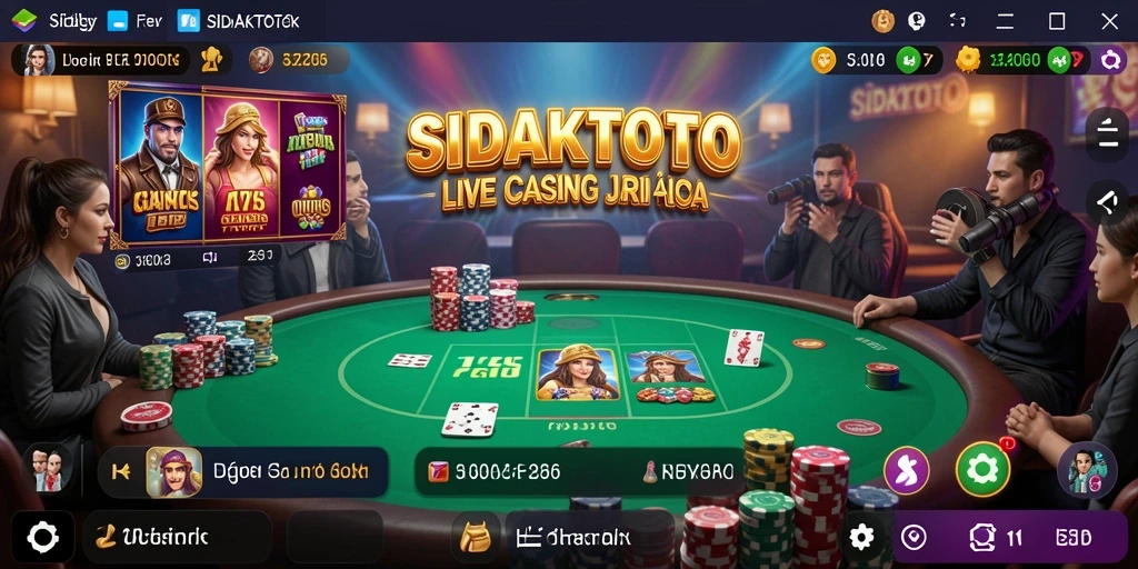 Tampilan gameplay menarik dari <strong>SIDAKTOTO</strong> di Live Casino.