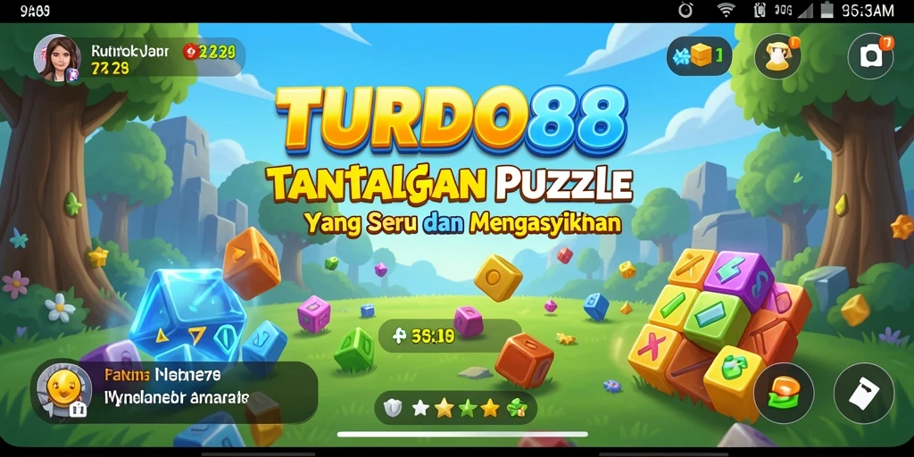 Tampilan gameplay TURBO88 dengan teka-teki yang menarik.